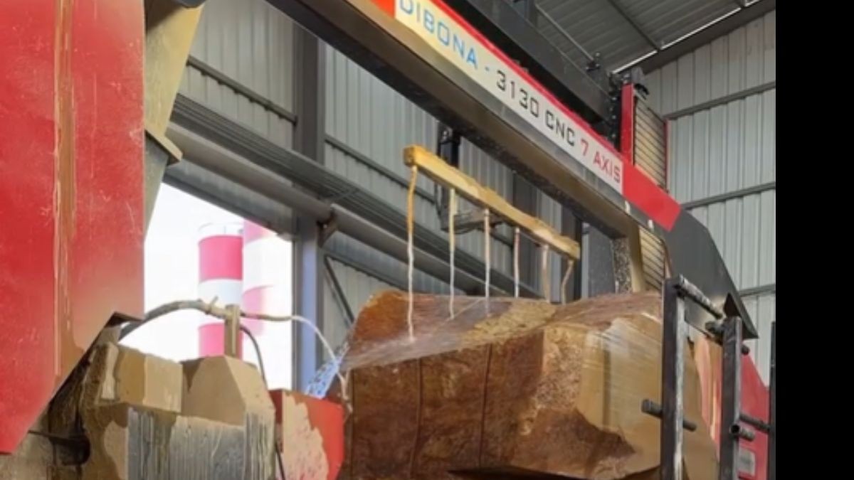 DBI Unity’den 7 Eksen CNC Mono Tel Mermer Blok Kesme Makinesi: İmalat Afyonkarahisar/Türkiye’ye Özel Çözüm