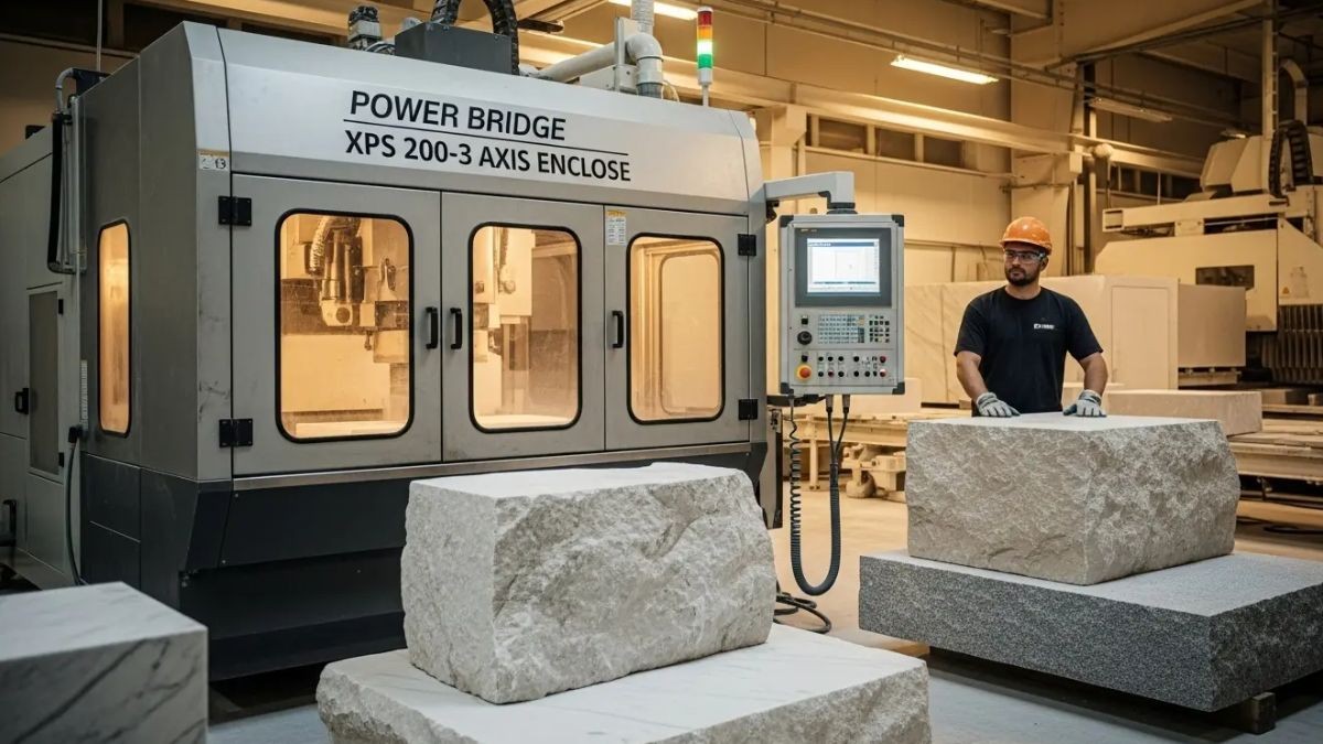 DBI Unity’nin “POWER BRIDGE XPS 200-3 AXİS ENCLOSE” Makinesi ile Mermer ve Doğal Taş İşleme Sektöründe Yeni Standart